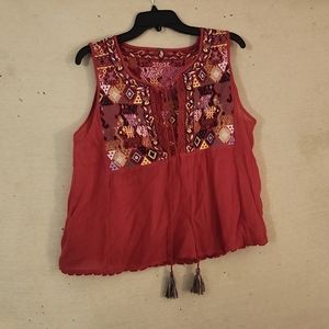 Free people embroidered shirt